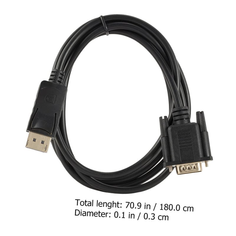 Displayport To VGA Cable Gold Plated Male To Male For Laptop Monitor Connection - Image 2